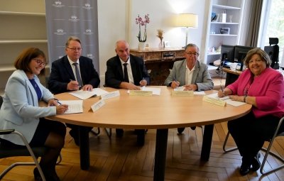 Signature d'une convention de médiation avec les centres de gestion de la fonction publique territoriale du Doubs, de la Haute-Saône et du Territoire de Belfort, Besançon, 17 septembre 2024