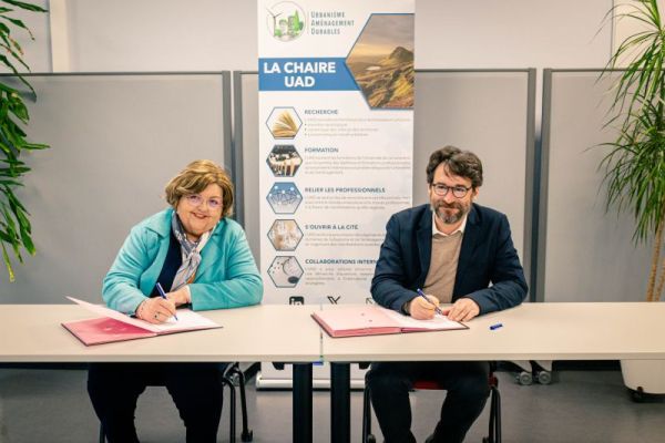 Signature d'une convention de partenariant entre la Cour administrative d'appel de Nancy et la Chaire Urbanisme et Aménagement Durables de l'Université de Lorraine - 8 janvier 2025, Metz.