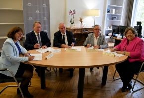 Signature d'une convention de médiation avec les centres de gestion de la fonction publique territoriale du Doubs, de la Haute-Saône et du Territoire de Belfort, Besançon, 17 septembre 2024