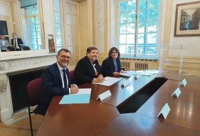 Olivier Klein, recteur de l'académie de Strasbourg, Pascale Rousselle, présidente de la CAA de Nancy et Nathalie Tiger-Winterhalter, présidente du TA de Strasbourg -  17 septembre 2025